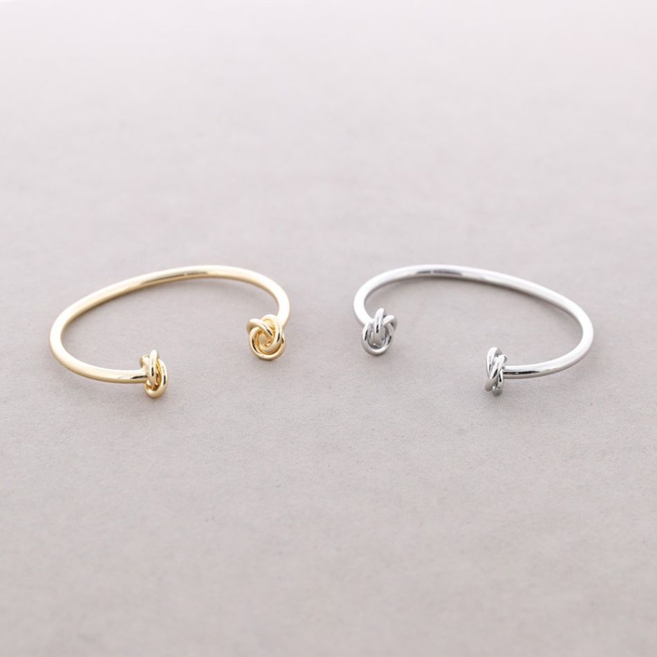 ADJUSTABLE DOUBLE KNOT METAL BRACELET