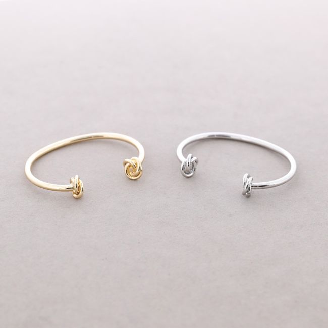ADJUSTABLE DOUBLE KNOT METAL BRACELET