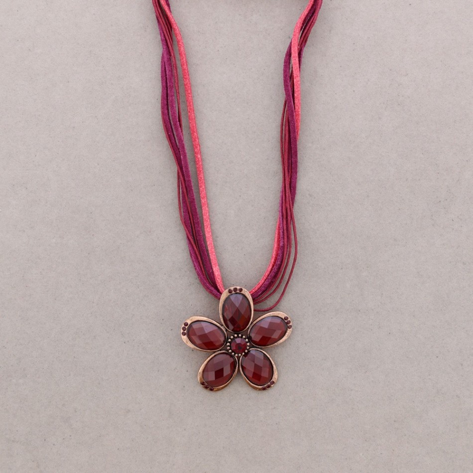 COLLAR COLG.CRISTALES FACETADAS