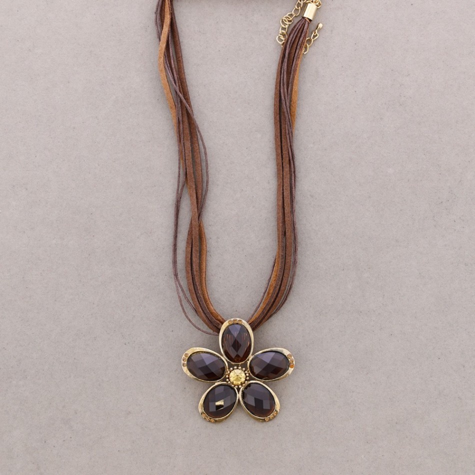 COLLAR COLG.CRISTALES FACETADAS