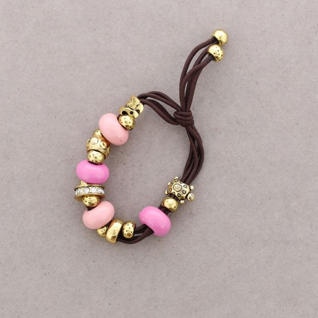 CERAMIC METAL BEADS BRACELET