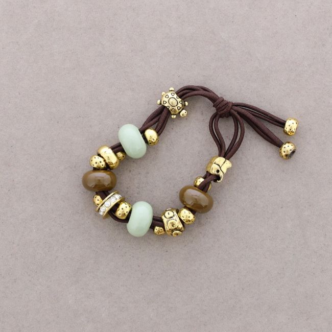 CERAMIC METAL BEADS BRACELET