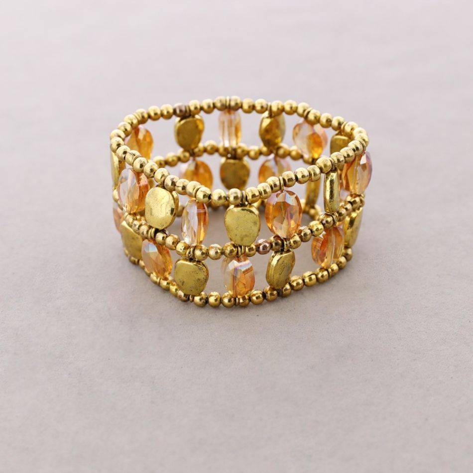 FACETED BEADS BRACELET