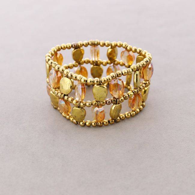 FACETED BEADS BRACELET