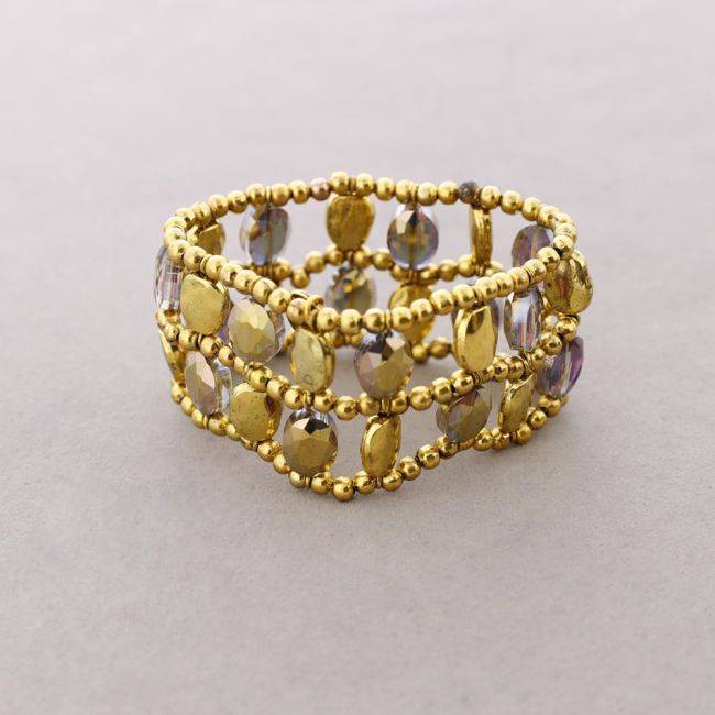 PULSERA CUENTAS FACETADAS