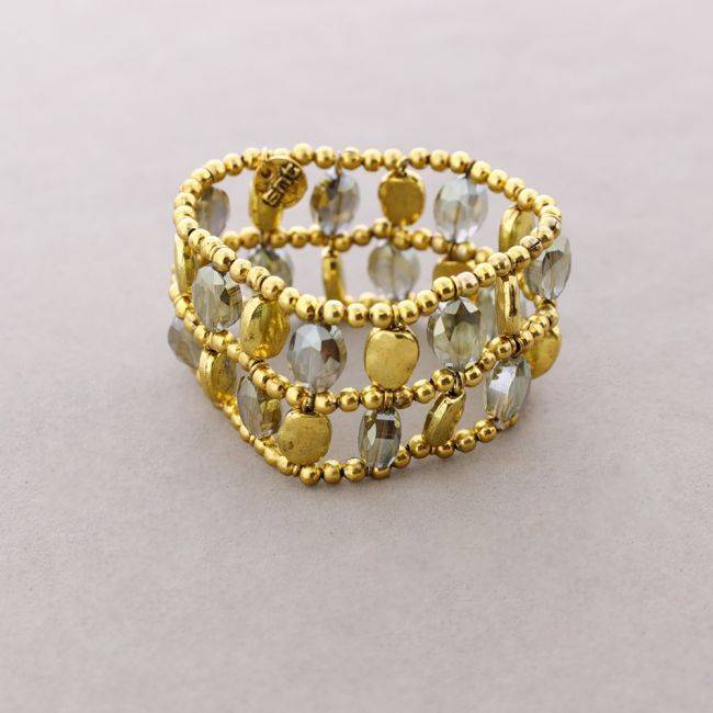 PULSERA CUENTAS FACETADAS