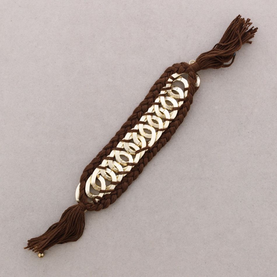 PULSERA CADENAS HILO TRENZADO
