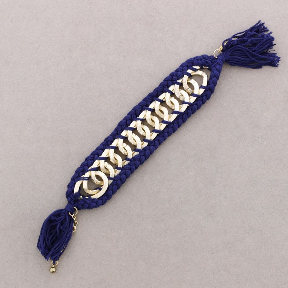 PULSERA CADENAS HILO TRENZADO