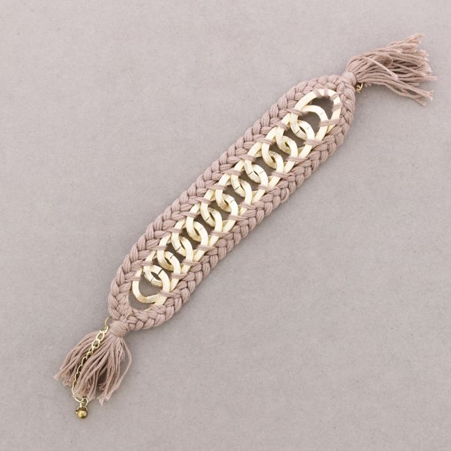 PULSERA CADENAS HILO TRENZADO