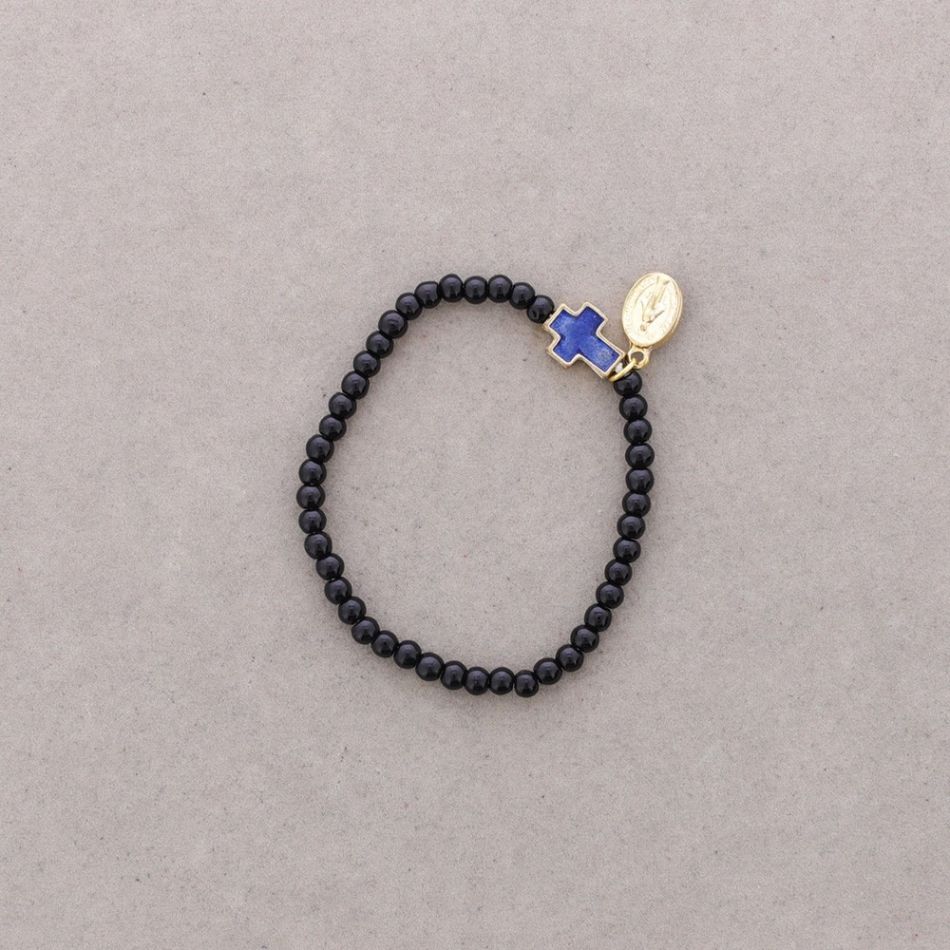 ENAMEL METAL CRYSTAL BEADS BRACELET
