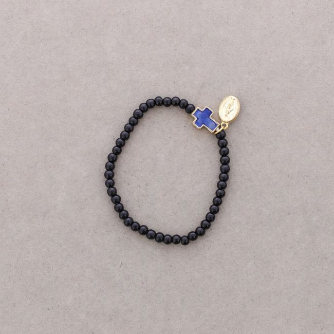 ENAMEL METAL CRYSTAL BEADS BRACELET