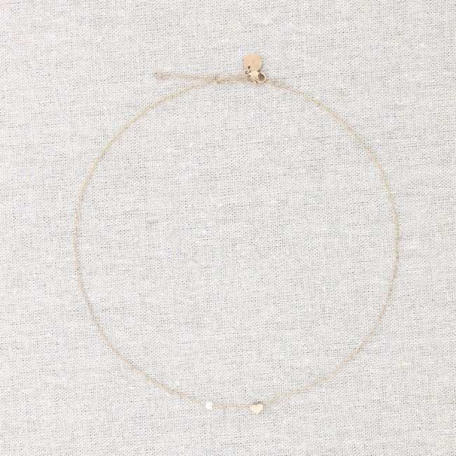 STEEL HEART PEARL NECKLACE