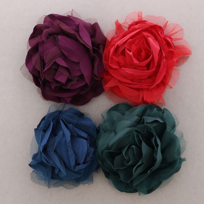 FLOWER BROOCH 14CM
