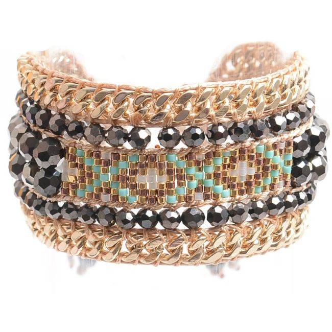MACRAMÉ BRACELET WITH MIYUKI BEADS