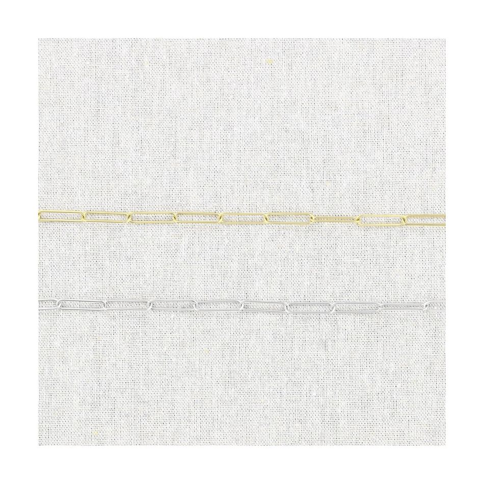 GARGANTILLA ACERO CADENA RECTANGULAR