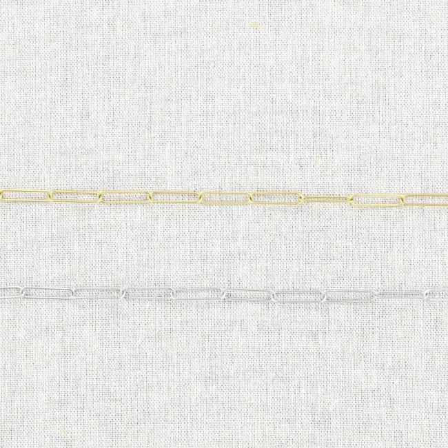 GARGANTILLA ACERO CADENA RECTANGULAR