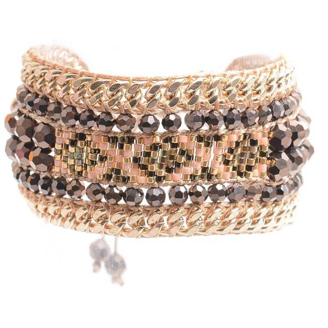PULSERA MACRAMÉ CUENTAS MIYUKI