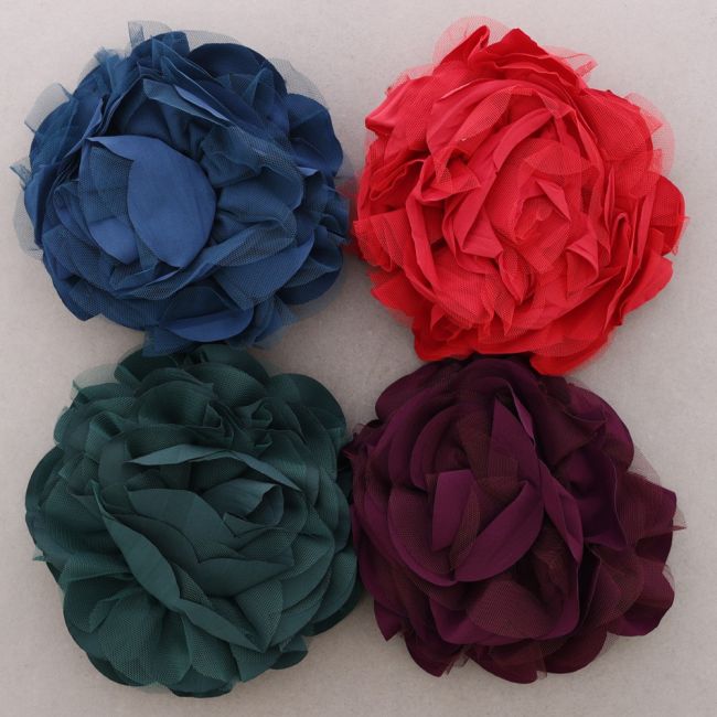 FLOWER BROOCH 17 CM