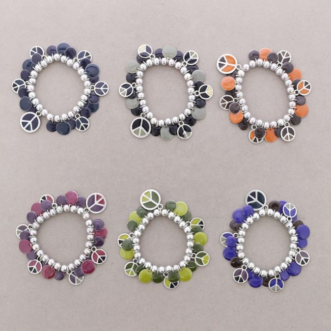 PULSERA COLGANTES METAL ESMALTE