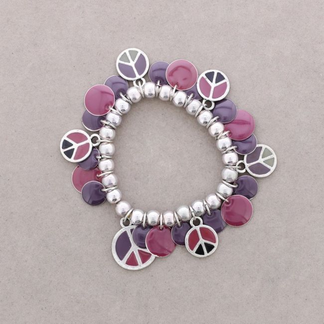 PULSERA COLGANTES METAL ESMALTE