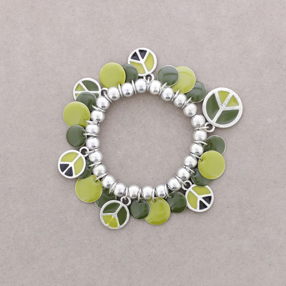 PULSERA COLGANTES METAL ESMALTE