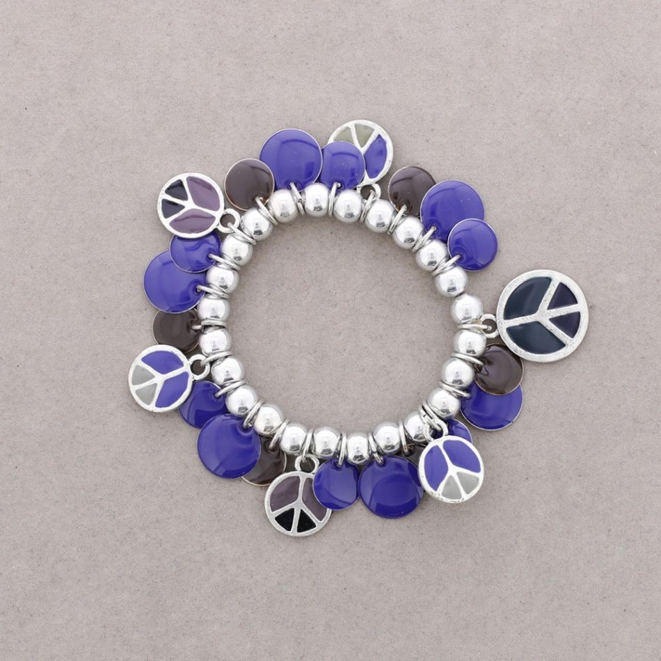 PULSERA COLGANTES METAL ESMALTE