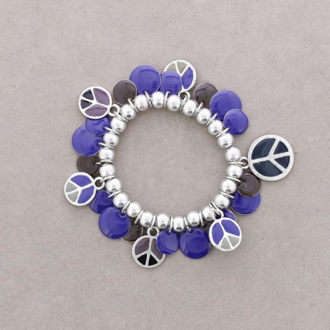 PULSERA COLGANTES METAL ESMALTE