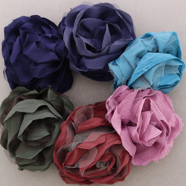 FLOWER BROOCH 14CM
