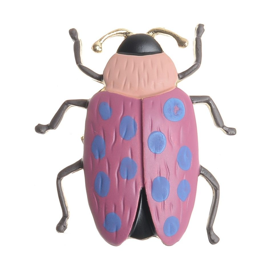 BROCHE INSECTO METAL ESMALTE MATE