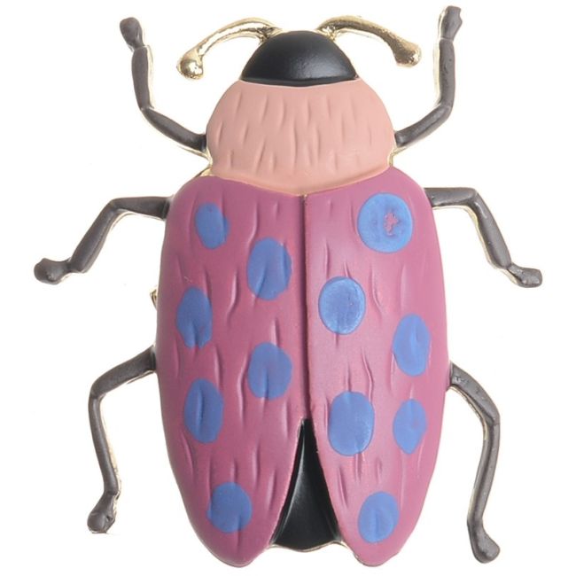 BROCHE INSECTO METAL ESMALTE MATE