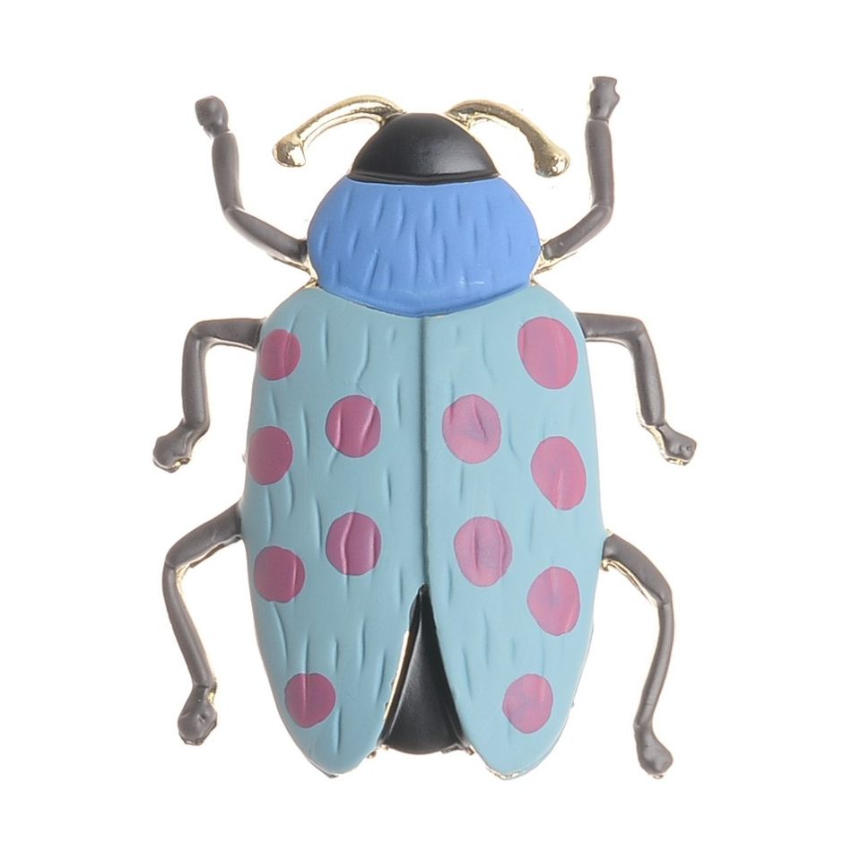 BROCHE INSECTO METAL ESMALTE MATE