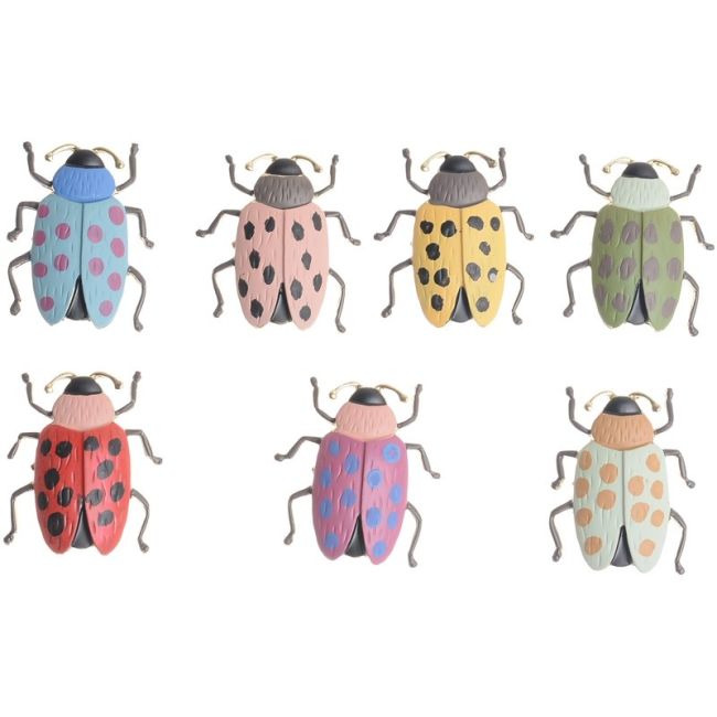 MATTE ENAMEL METAL INSECT BROOCH