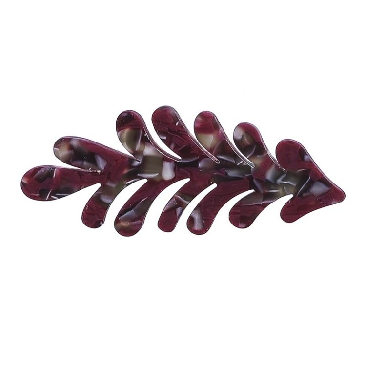 RESIN PRINTED FLOWER BROOCH