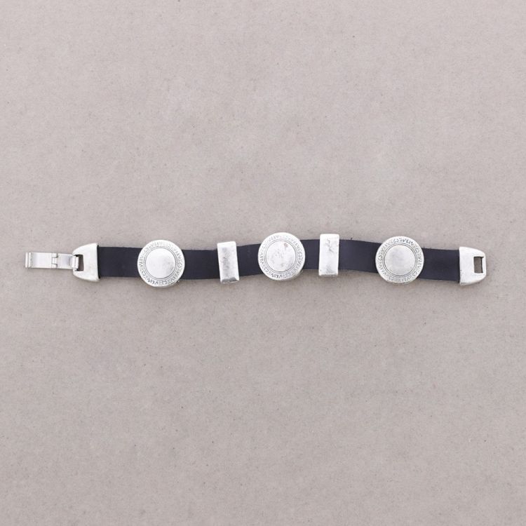 LEATHER METAL BRACELET