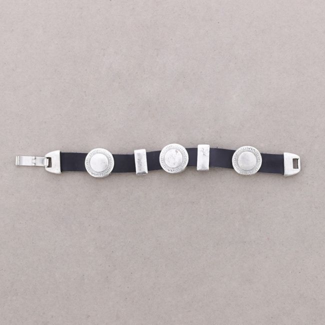 LEATHER METAL BRACELET