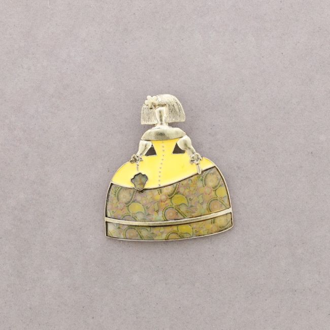 BROCHE METAL ESMALTE