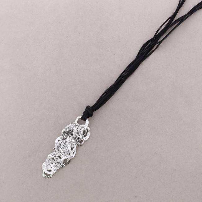 LONG PENDANT NECKLACE METAL LINKS