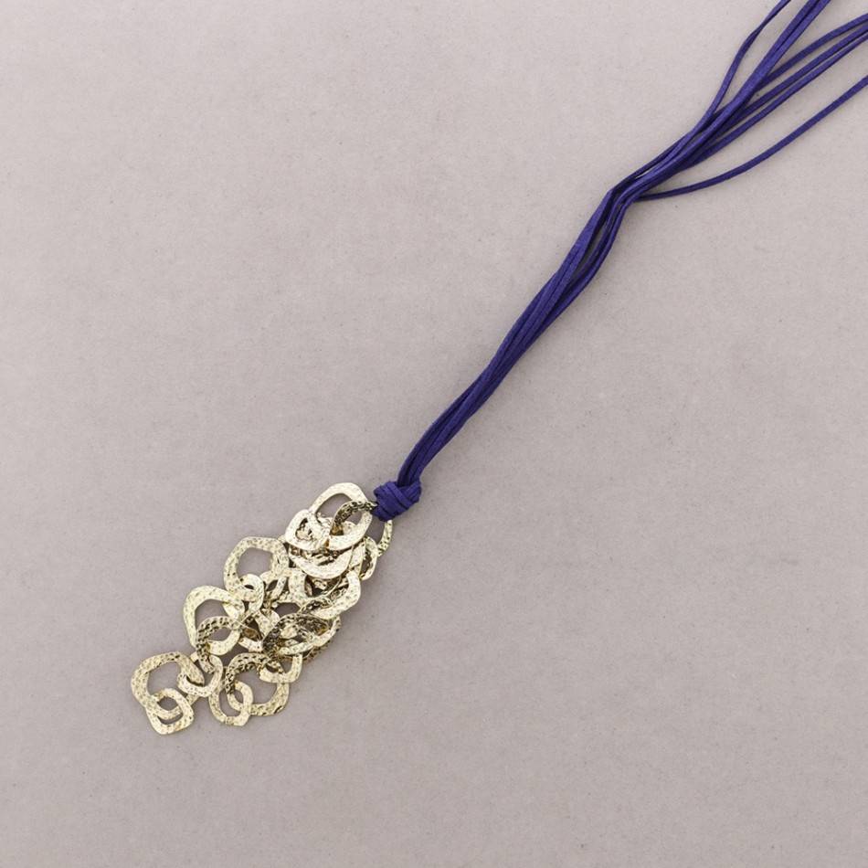 LONG PENDANT NECKLACE METAL LINKS