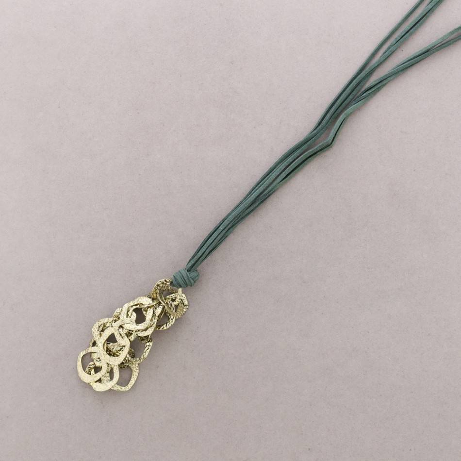 LONG PENDANT NECKLACE METAL LINKS