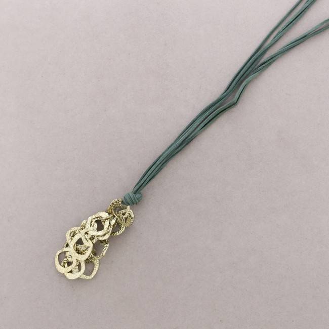 LONG PENDANT NECKLACE METAL LINKS