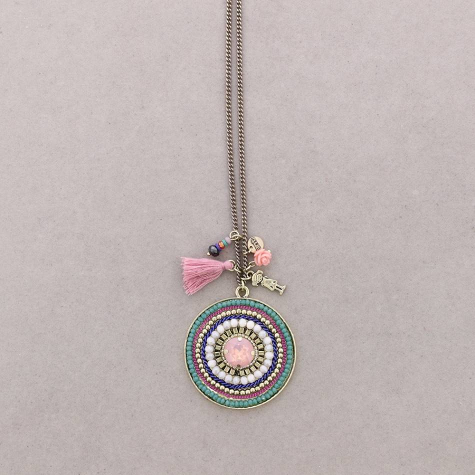 LONG PENDANT NECKLACE MEDALLION