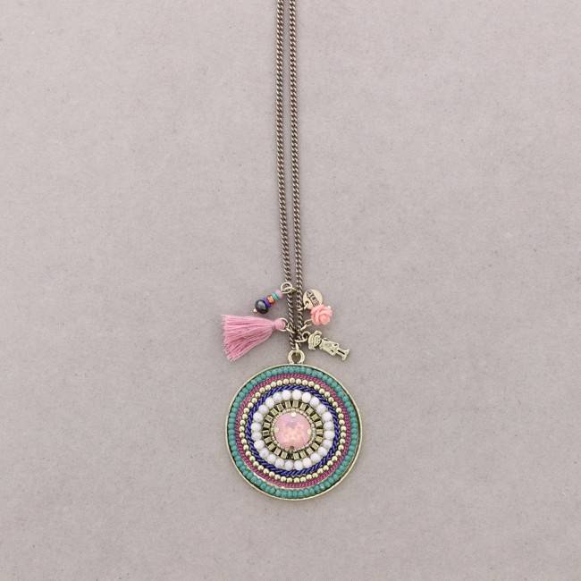 LONG PENDANT NECKLACE MEDALLION