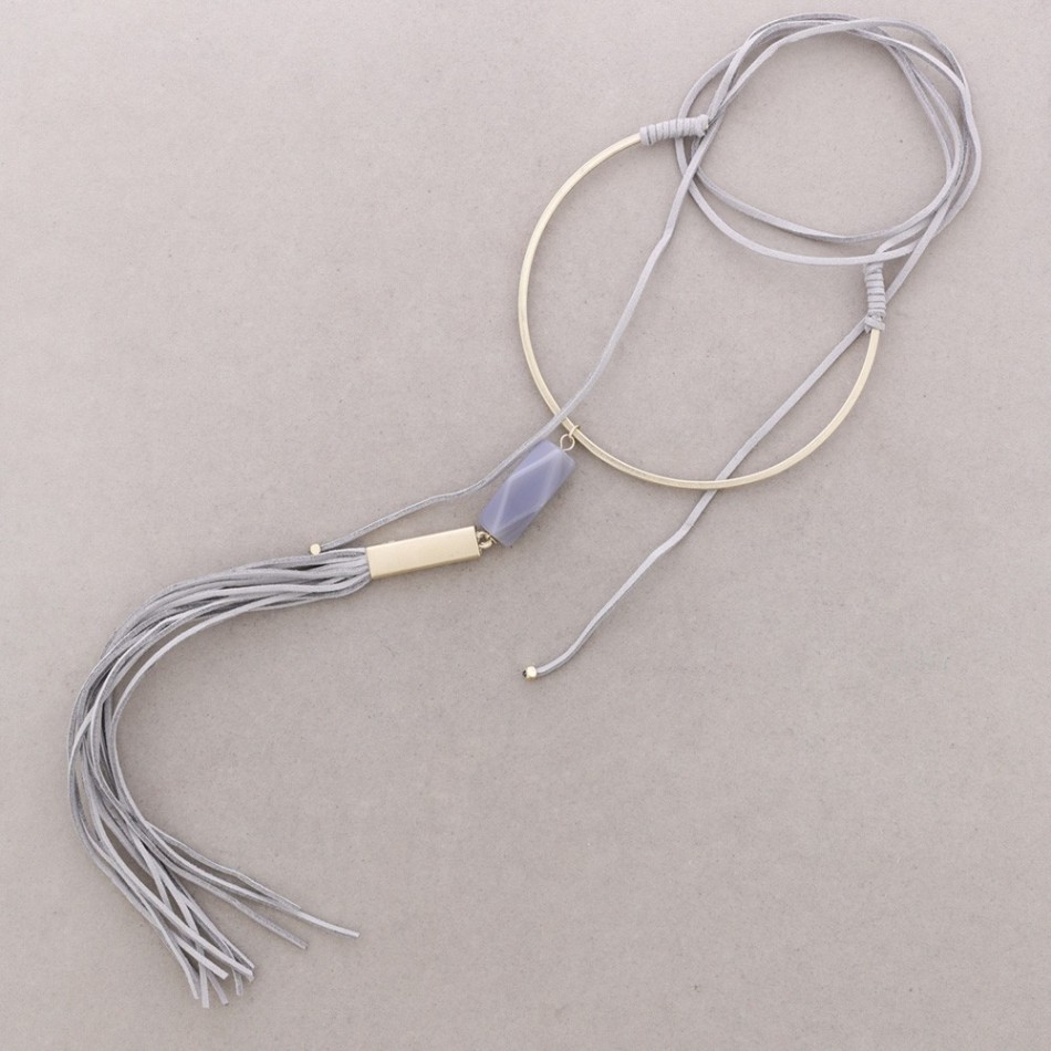 LONG CHOKER WITH XL FRINGES