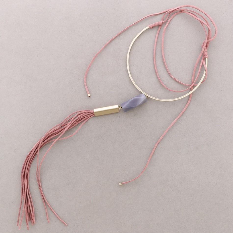 LONG CHOKER WITH XL FRINGES