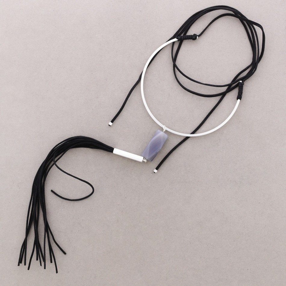 LONG CHOKER WITH XL FRINGES
