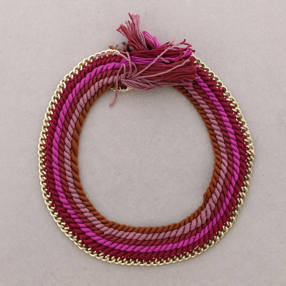 COLORED BRAIDS CHOKER