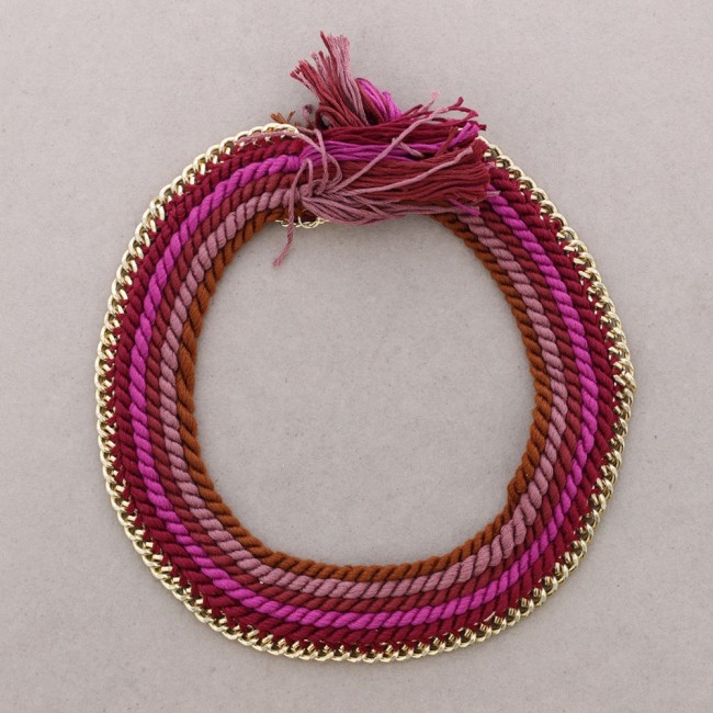 COLORED BRAIDS CHOKER