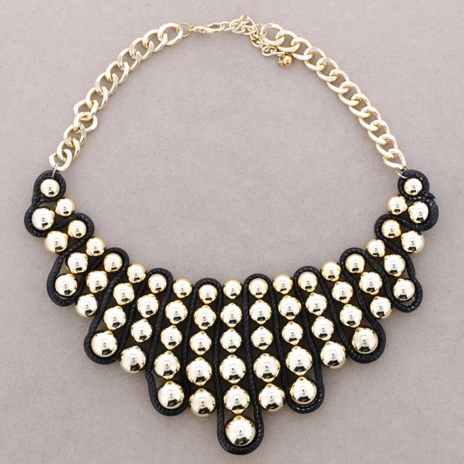 BALL BEADS SHORT NECKLACE