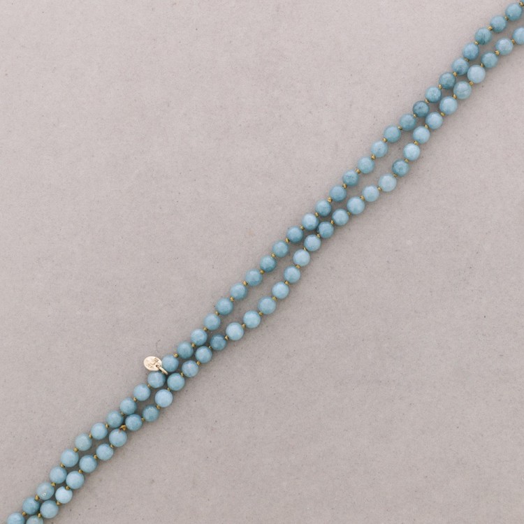 LONG FACETED STONE NECKLACE 1.2M*8MM