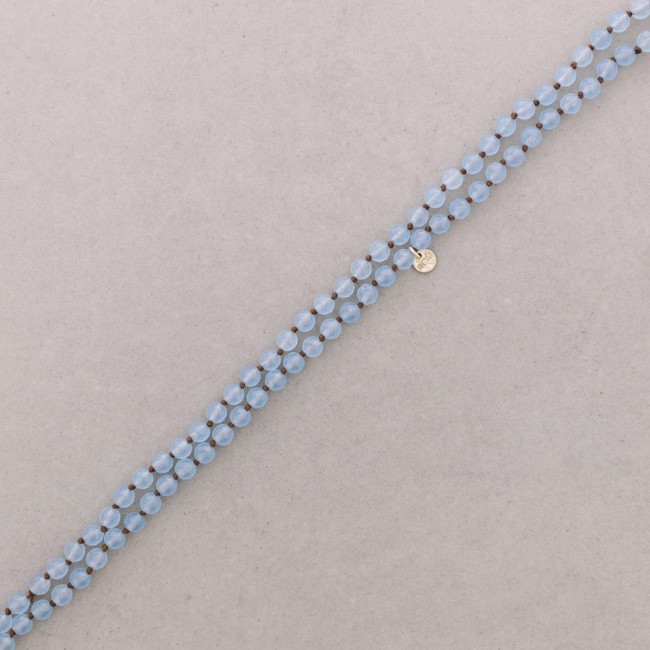 LONG FACETED STONE NECKLACE 1.2M*8MM